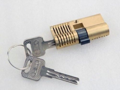 Cutaway Practice 7 pins Brass Lock Training Skill Pick for Locksmith Learning