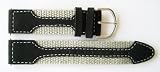 Speidel 19mm Leather/Nylon Sport Band Fits Timex Expedition