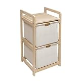 Review Badger Basket 00121 / Hamper 2-Drawer Storage Unit - Natural