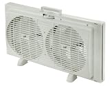 Comfort Zone CZ309 9 Inch Twin Window Fan With Reversible Design