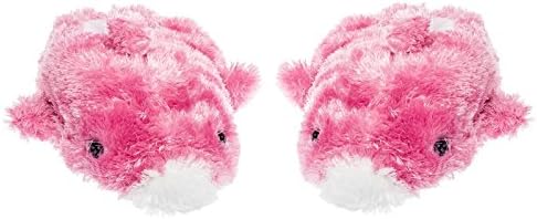 Wishpets Adult Medium Pink Dolphin Slippers
