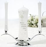 Christian Unity Candle and Two Tapers Unity Set