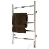 20" x 32" Modern Wall Mount Plug-In Electric Towel Warmer - Chrome
