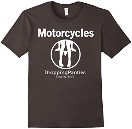 Men's Motorcycles Dropping Panties TShirt 3XL Asphalt