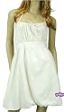 Addict Womens Halter Smock Dress (Cream)