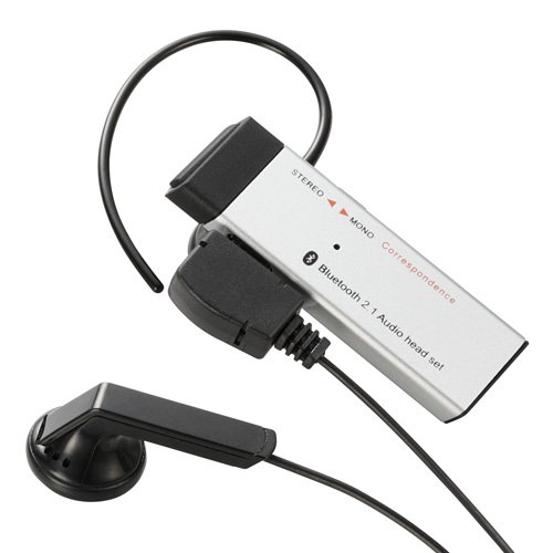 Logitec Bluetoothステレオヘッドセット USB-AC充電器付属モデル シルバー LBT-HPS01C2ASV