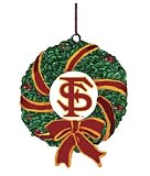 Florida State Seminoles Memory Company Team Mascot & Wreath Christmas Tree Ornament NCAA College Athletics Fan Shop Sports Team Merchandise