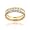 Sterling Silver Tri-Color Stackable CZ Eternity Band Ring Set