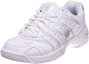 K-Swiss Women's Grancourt II Tennis Shoe,White/Silver,8.5 M