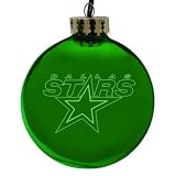 Dallas Stars Laser Etched Ornament (Set of 2)