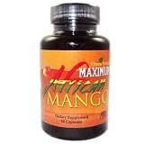 Maximum African Mango - 100% Pure African Mango Plus Guarana - Kola Nut - Green Tea - Advanced Weight Loss Supplement - High Potency - Appetite Suppressant - Energy Boosters - Fat Burner - Slimming - Highest Quality - All Natural - No Caffeine Added - 450 mg per Capsule (1 Bottle - 1 Month Supply) ~ Omni Herbals