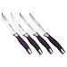 Anolon Advanced 4-Piece Steak Knife Set with Santoprene Handles (52681)