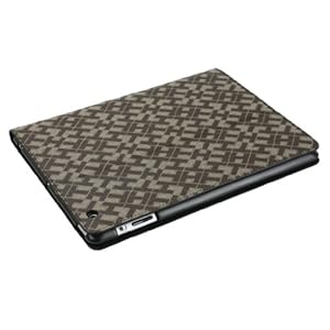 For the New Ipad 3 Pu Leather Jigsaw Puzzle Pattern Stand Smart Folio Cover Brown