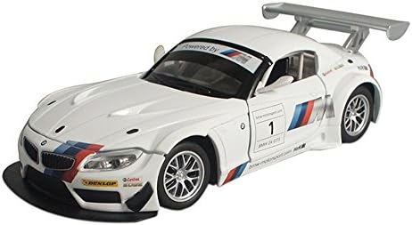 Nine States Metal Body 1:24 BMW Z4 GT3 Pull Back Car Model White