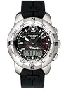 Tissot Men's T-Touch Polished Titanium Black Rubber Watch #T33.7.898.92