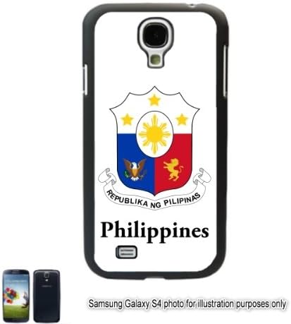 Philippines Filipino Pilipinas Coat of Arms Flag Samsung Galaxy S IV S4 GT-I9500 Case Cover Skin Black