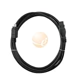 eForCity IEEE 1394b Firewire 800 Cable 9 pin - 4 pin M / M (Male to Male), 6 ft Black