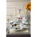 TAFELSERVICE WEISS NEU BOLOGNA TAFELGESCHIRR DESIGNER GESCHIRR F�R 8 PERSONEN KOMPLETTSERVICE SPEISESERVICE 40TLG