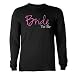 Bride To Be (Pink Script) Long Sleeve Dark T-Shirt