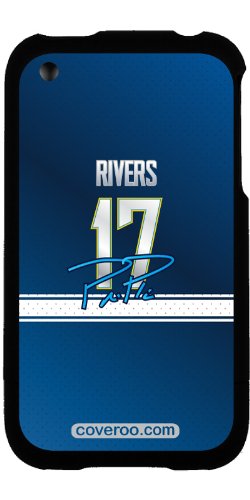 Philip Rivers - Color Jersey Design on AT&T iPhone 3G/3GS Case by Coveroo