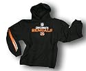 Cincinnati Bengals NFL Mens Fleece Hoodie, Hooded Sweatshirt, Black