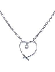 Sterling Silver Heart Pendant With 18" Chain