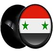 13mm Black Acrylic Syra Flag Saddle Plug