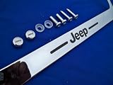 Jeep Chrome Metal License Plate Frame with Screw Caps