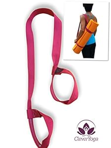 Clever Yoga Mat Strap Sling Made With The Best, Durable Cotton - Comes With Our Special 