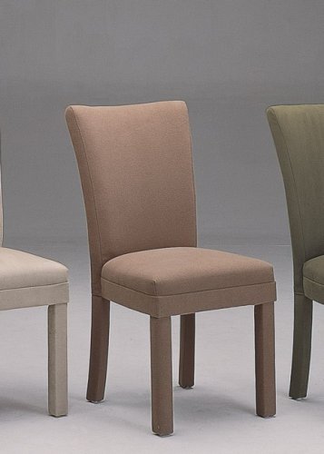 Kitchen: Brand New Set of Two Parson Chairs in Brown Color