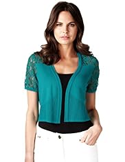 Per Una Geometric Lace Dress Cardigan