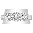 14K White Gold Diamond Ring - 1.00 Ct.