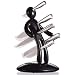 The Ex 5-Piece Stainless-Steel Knife Set with Unique Holder, Black