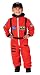 Aeromax Jr. Astronaut Suit with Embroidered Cap, Size 8/10 Orange
