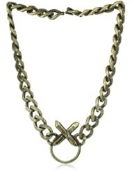 LUV AJ "Heavy Metal Lover Collection" Crystal Cross Necklace, 20"