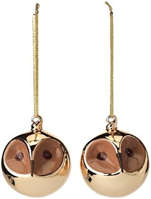 Hanging Glass Metallic Owl Ornaments