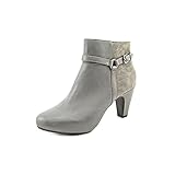 Easy Spirit Pedrina Womens Size 11 Gray Leather Fashion Ankle Boots