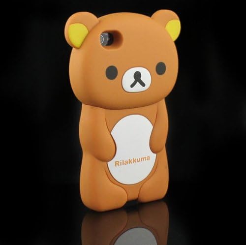 3D Brown Rilakkuma Bear Hard Case Cover for iPhone 4 4S 4G