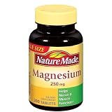 Nature Made Magnesium, 250 mg, Tablets, 200 ct.