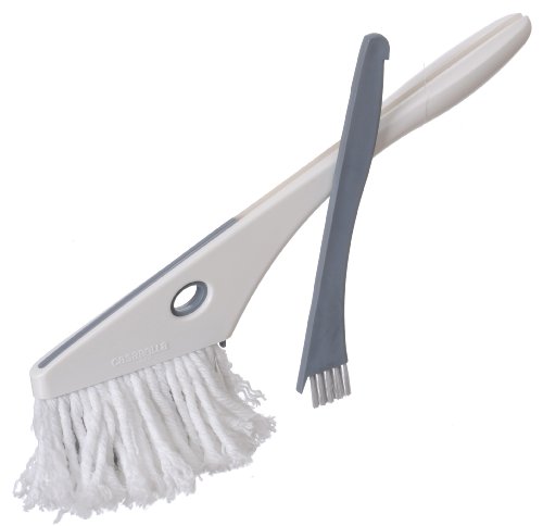 Casabella 85230 Microfiber Fan and Blinds Duster, White/Blue