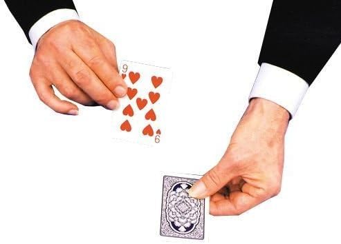 Two Card Monte Magic Trick [10 Pieces] *** Product Description: You Have Two Cards, One Face Up And The Other Face Down. Spectators Bets He Knows Which Face Down And Looses Every Time. Import, Economy Smaller Cards. ***