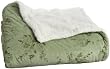 Northpoint Rosette Full/Queen Sherpa Blanket, Sage