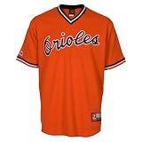 Men's Baltimore Orioles Cooperstown RC Synthetic Replica Baseball Jersey,Orange, L