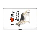 I Love My German Shepherd Business Card Holder Case