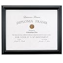 Lawrence Frames 11 by 14-Inch Black Diploma Frame, Domed Top