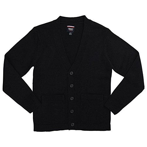 French Toast Anti-Pill V-Neck Cardigan Sweater Boys Navy 7
