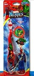 Spiderman Toothbrush - Marvel Spiderman Travel Toothbrush With Mini Figurine And Cap