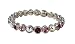 Bracelet - B205 - Bangle Style - Swarovski (tm) Crystal Stones - Magnetic Closure ~ Amethyst Mix (Purple)