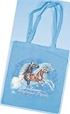 Haflinger Asterix Tasche - Christina Bötzel - Einkaufstasche Tragetasche Stoffbeutel Beutel Bag Pony Reitsport Pferde Pferd Reiten Geschenk Geburtstag T-Shirt