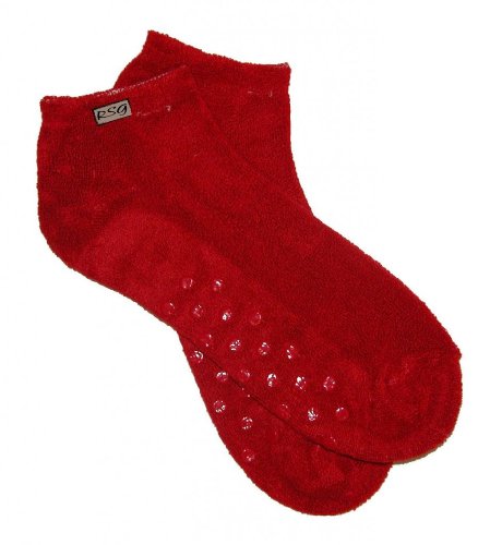 RSG Women's & Teens Low-Cut Terry Non-Skid Slipper Socks